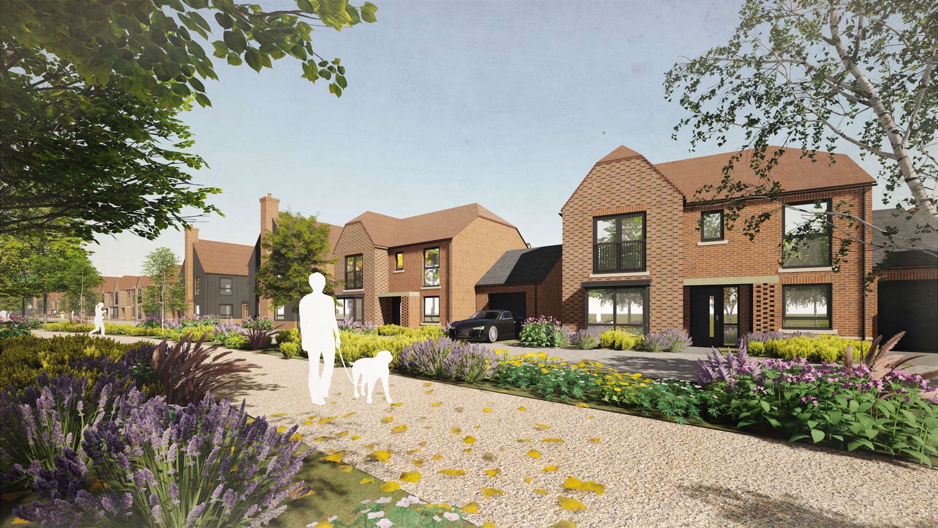 A CGI of new homes to be built at Alkerden village near Swanscombe. Picture: Bellway UK