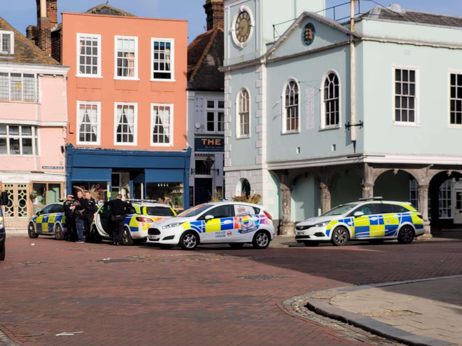 Police in Faversham town centre