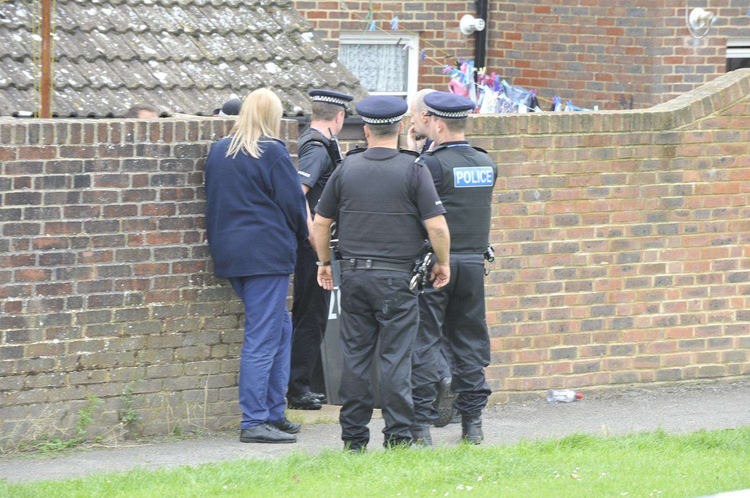 A police negotiator was called to talk to the man. Picture: Tony Flashman