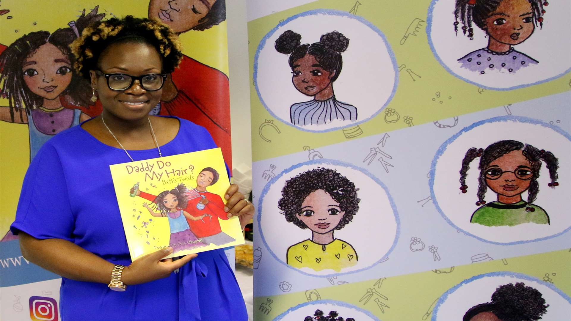 Tola Okogwu has written her first children's book - Daddy Do My Hair