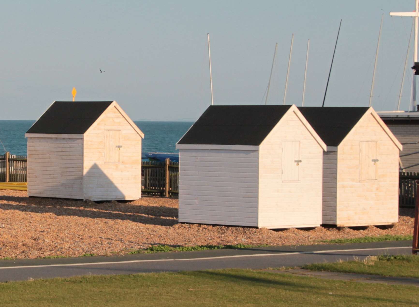 The new beach huts will be identical in design to those installed in 2014. Picture: Joanna Thomson