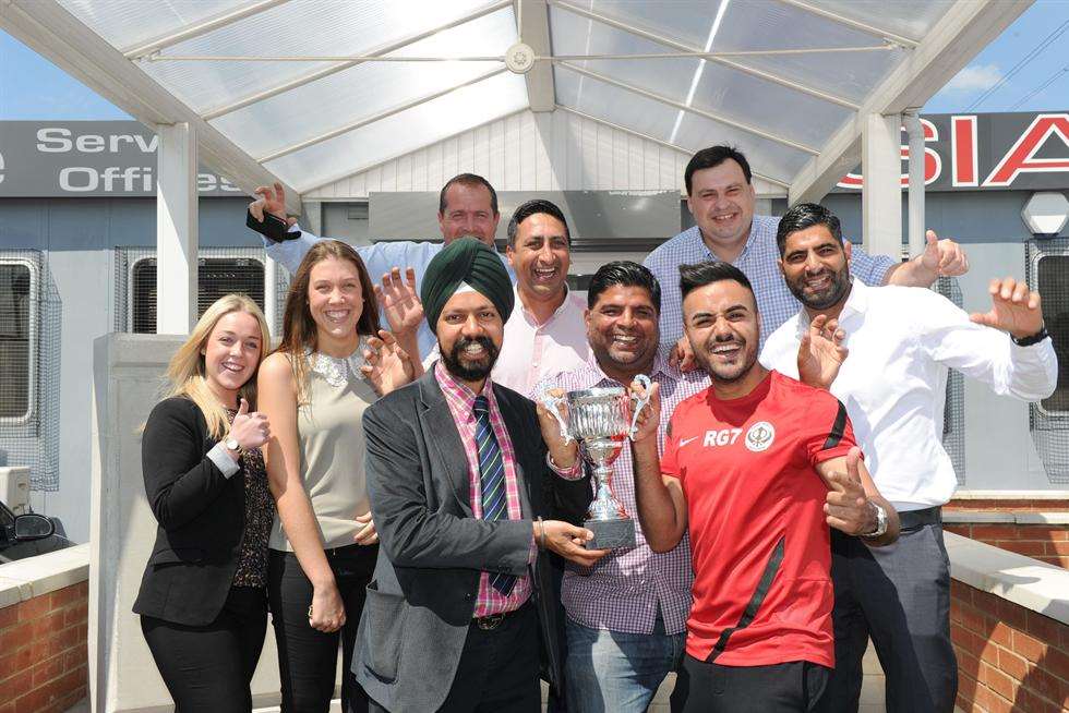 Sian Formwork have a football team, Punjab Utd FC and they won a trophy