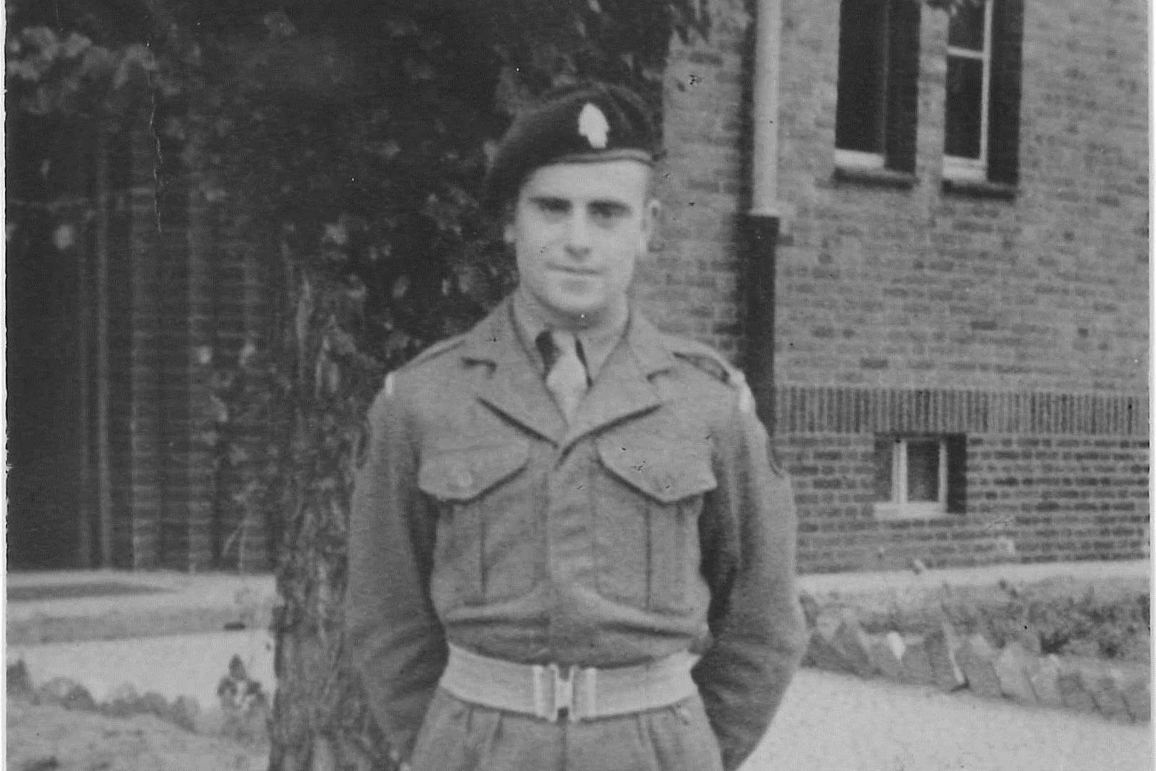 Cyril Neame during his National Service in the army