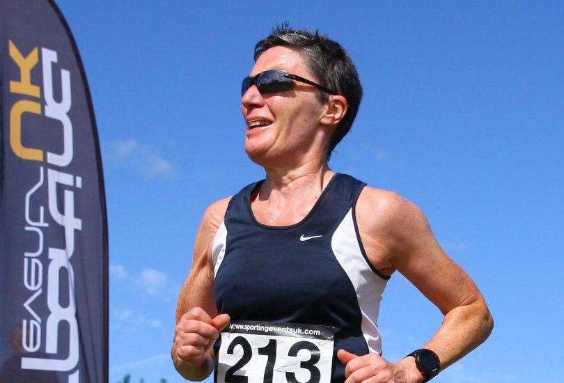 South Kent Harriers' Margaret Connolly took part in the A&D Lockdown League for the first time and finished second
