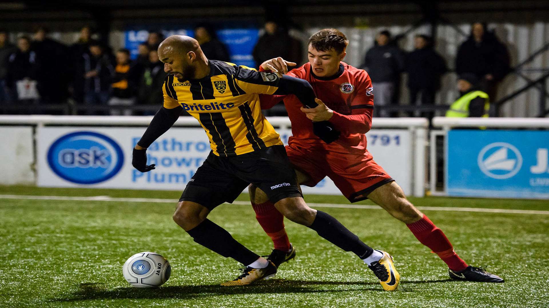 Delano Sam-Yorke on the ball for Maidstone Picture: Andy Payton