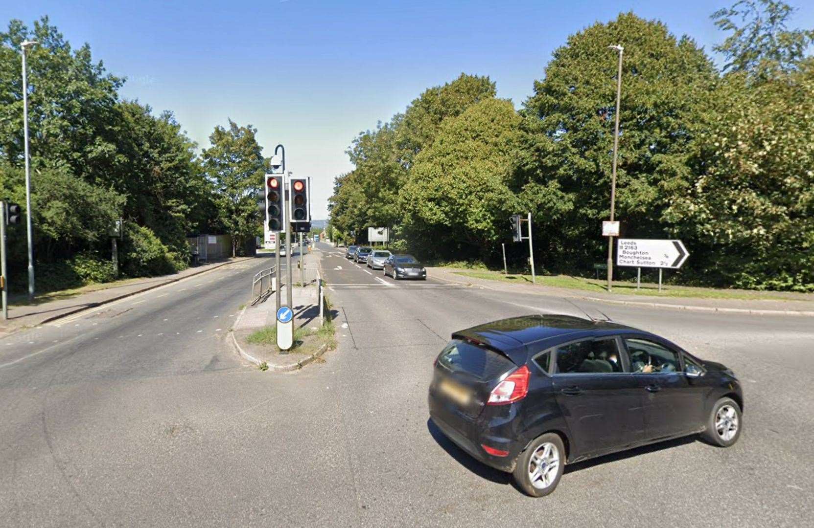 Police were called to Linton Road in Loose at the junction with Heath Road following a crash. Picture: Google