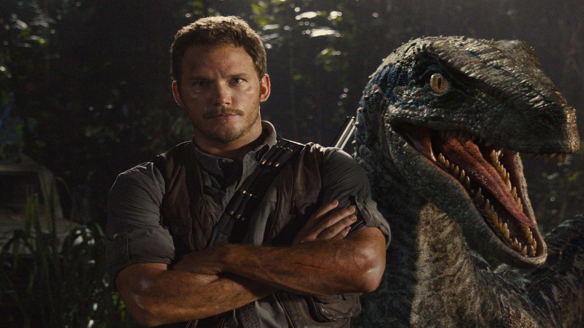 Chris Pratt in Jurassic World, which is on TV on Boxing Day Picture: PA Photo/Universal