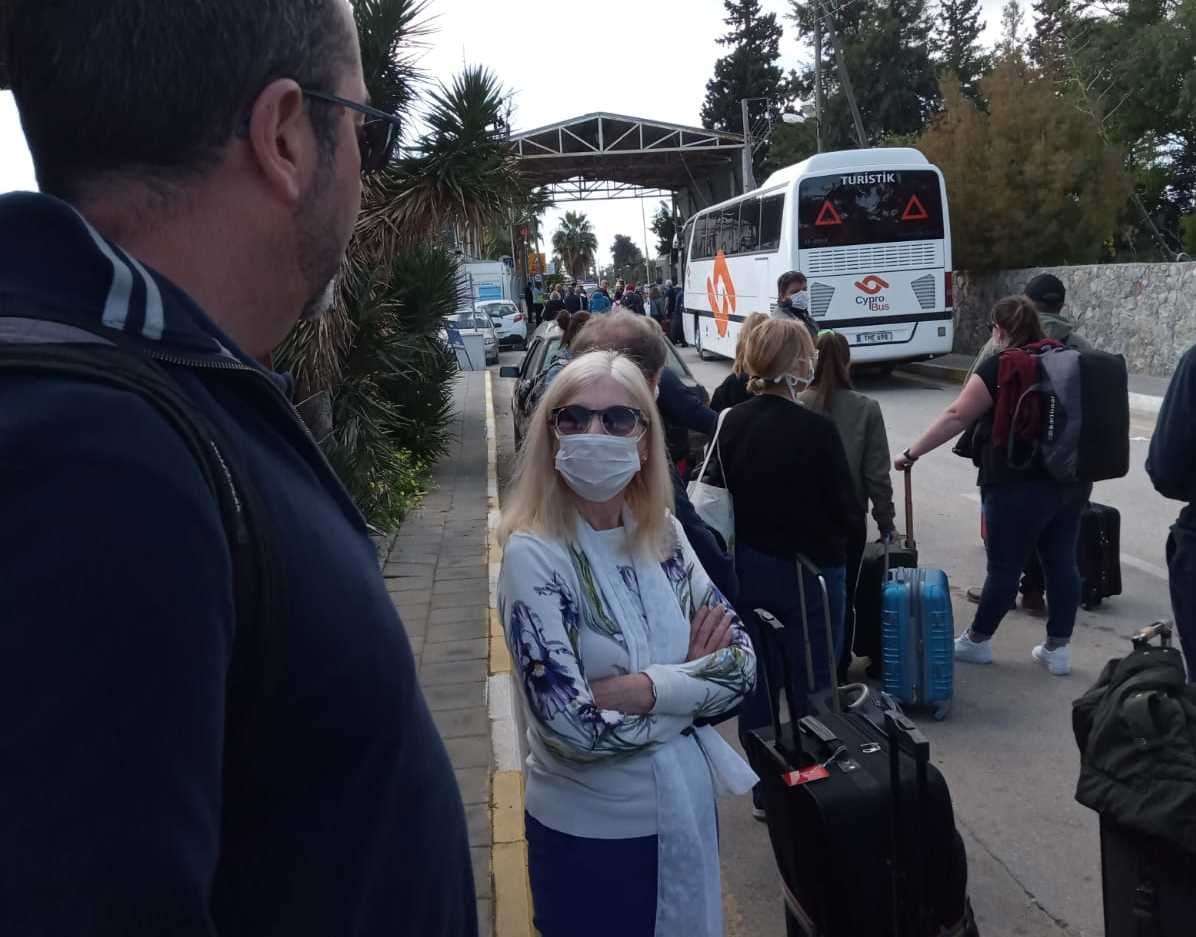 Linda and Grant were among other British nationals who got the last flight out of Cyprus. They took a coach from the north to the south of the country before leaving from Paphos airport