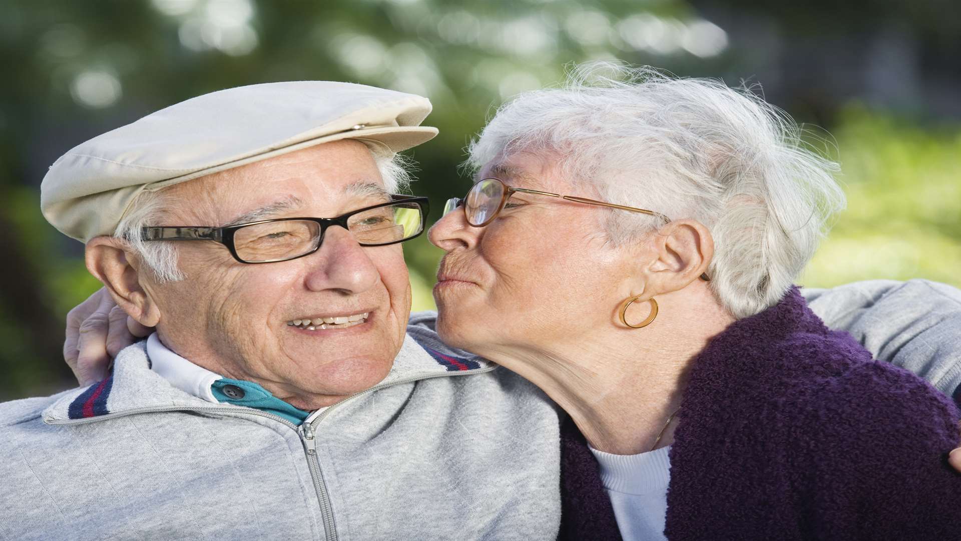 A romantic senior couple. Stock image
