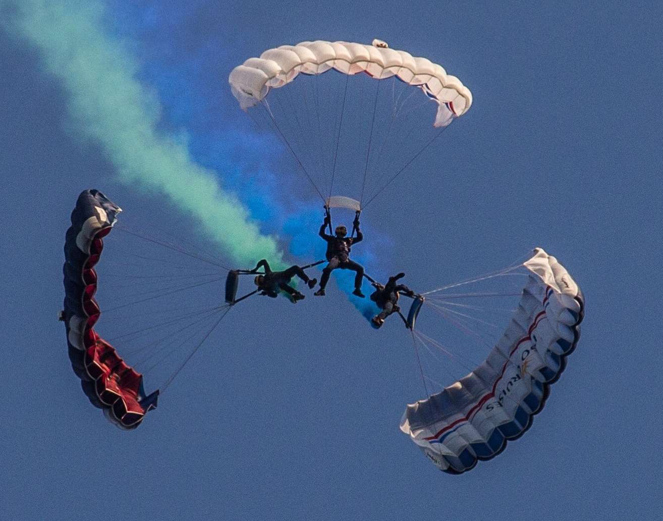 The Tigers parachute team will be dropping in