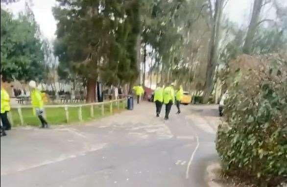 Police arrived at Homewood School in Tenterden after reports of a protest