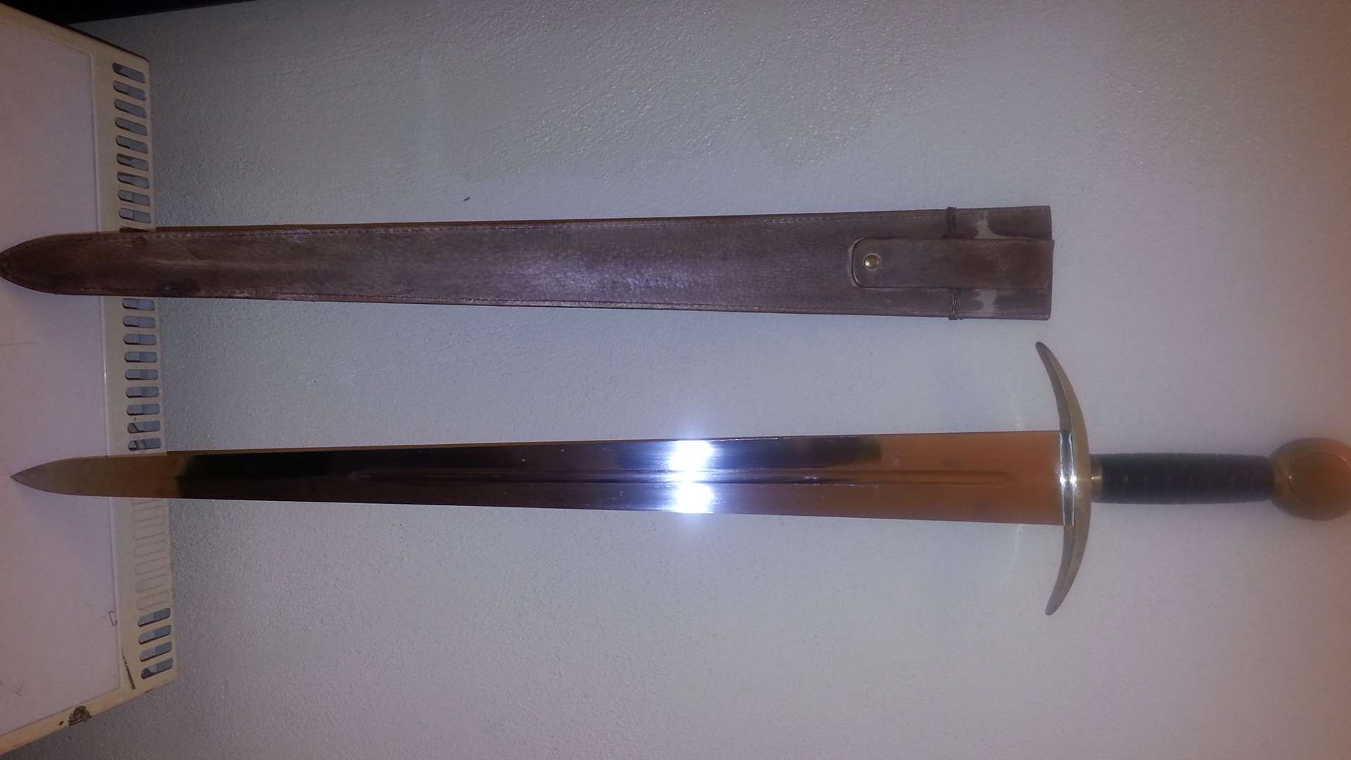 A two-foot sword wielded by Christopher Coburn