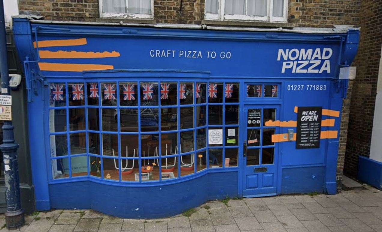 Nomad Pizza on Whitstable Highstreet has been nominated for the award of best Independent Pizza Delivery restaurant in the UK. Picture: Google Maps