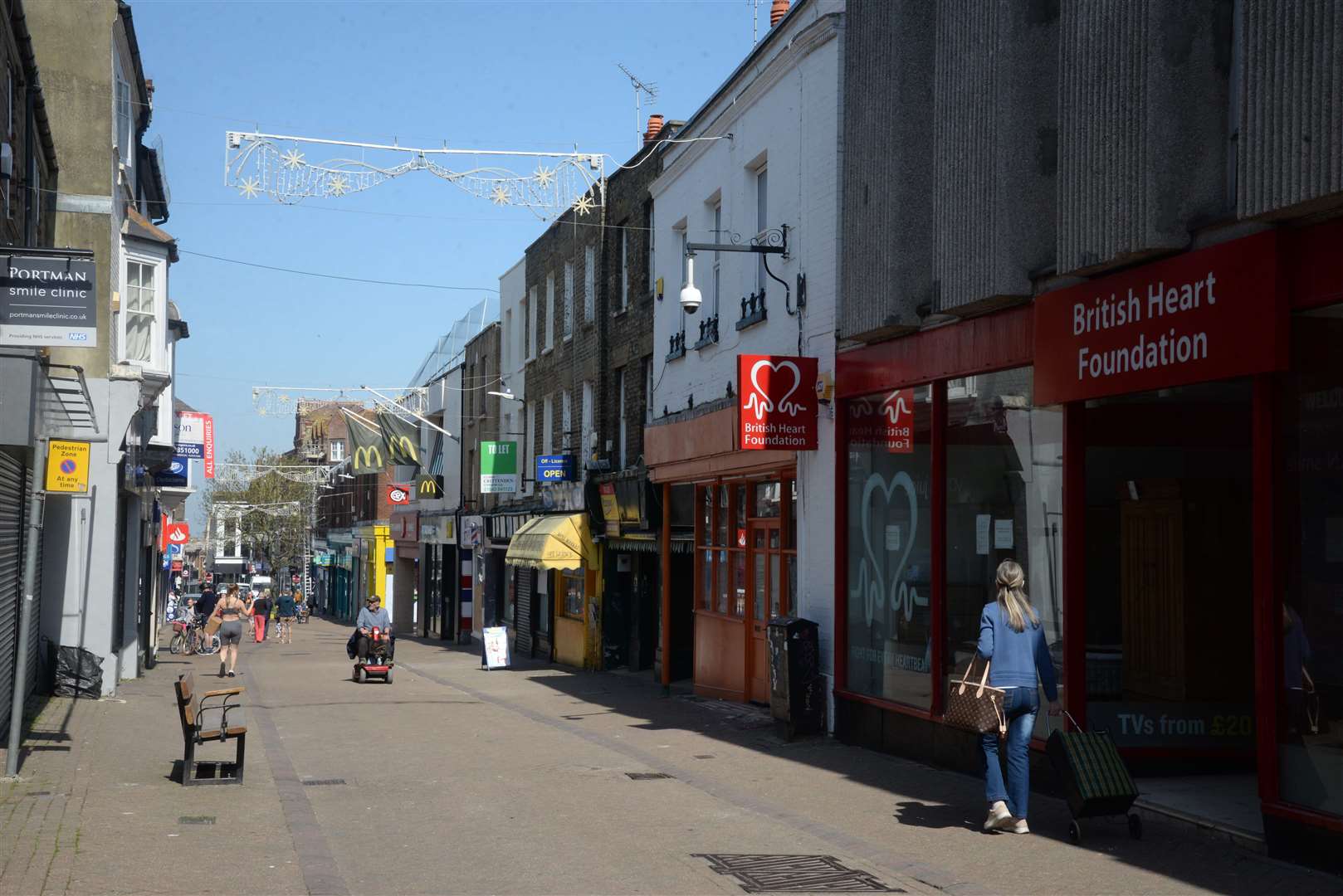 Margate High Street during the Coronavirus pandemic in 2020. Picture: Chris Davey