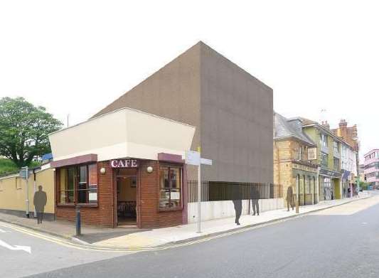 The proposed visitor centre to open in Tontine Street, Folkestone, as part of the Folkestone Triennial 2017. Picture: Carmody Groarke