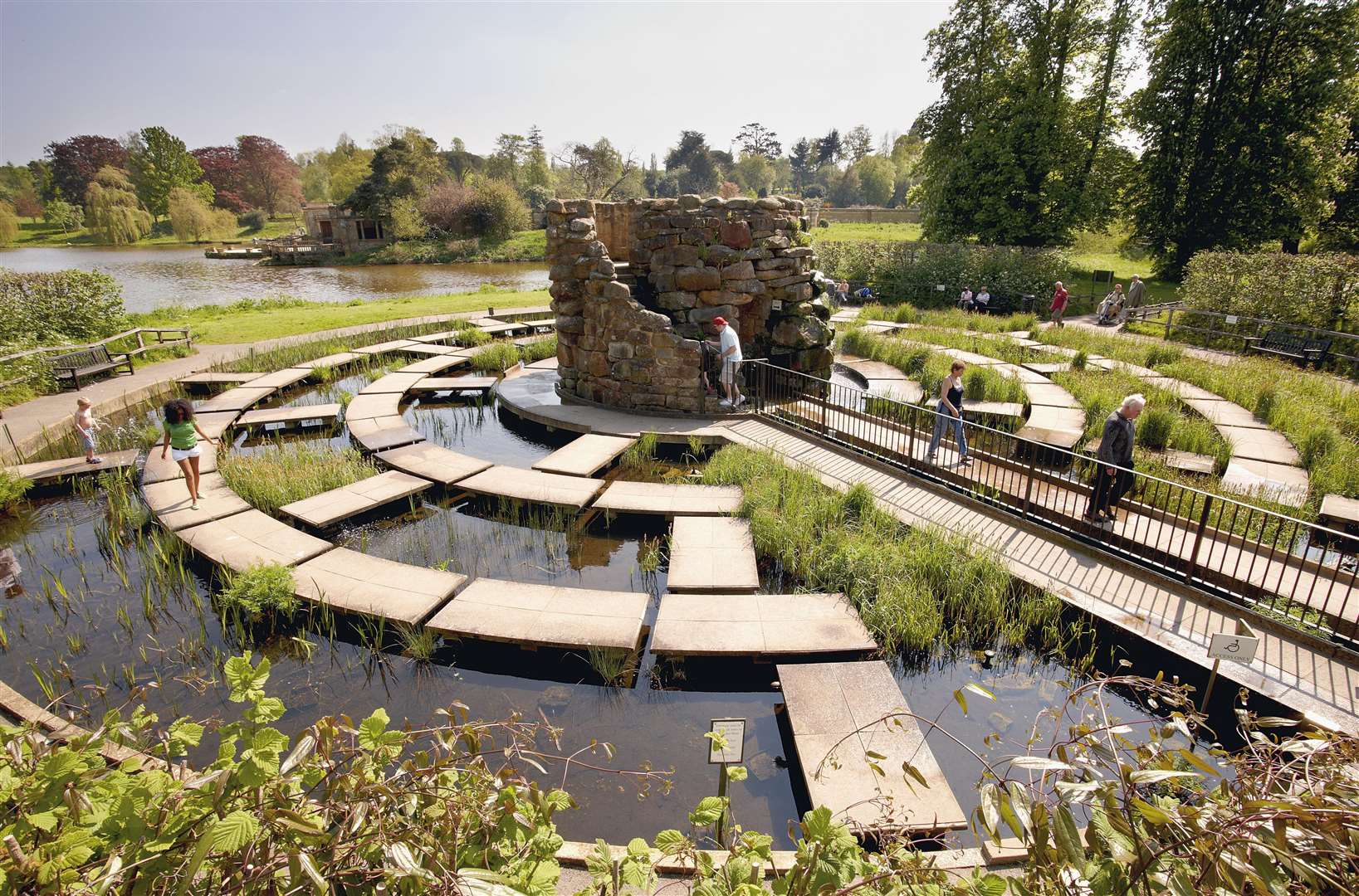 The Splashing Water Maze at Hever Castle