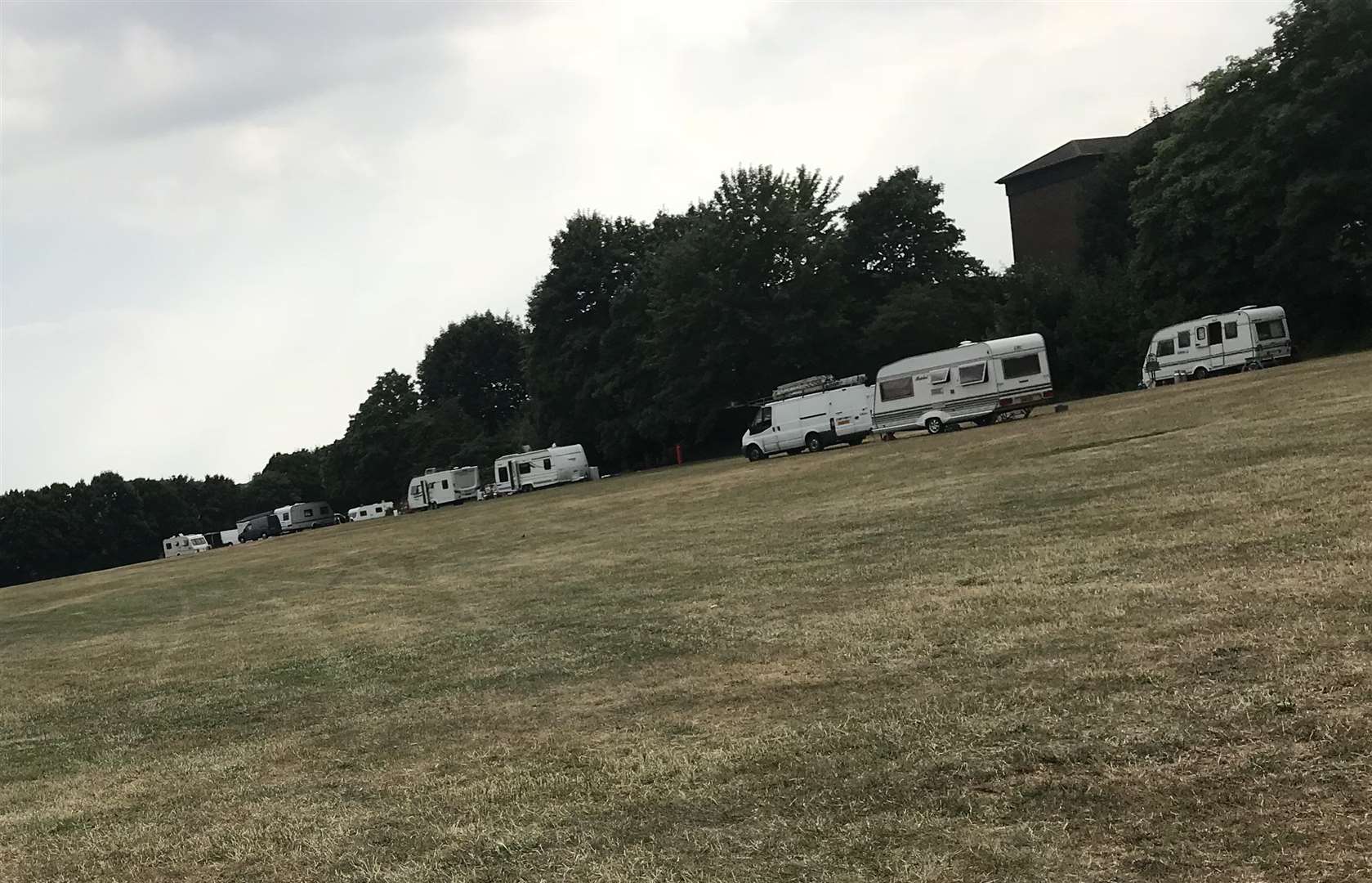 Travellers have moved onto Gatland Lane Park in Maidstone
