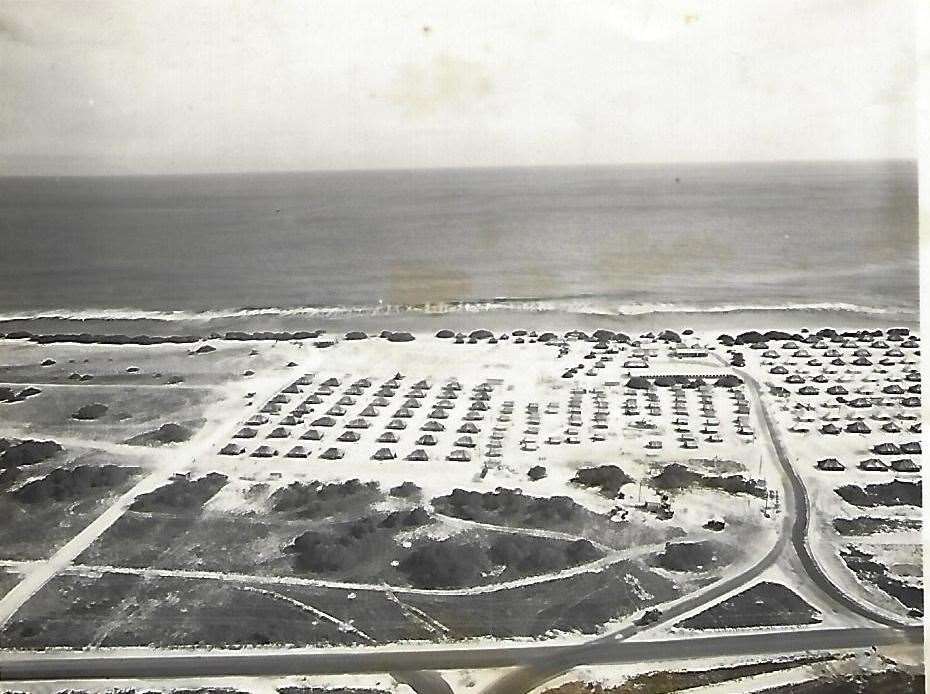 The British army camp on Christmas Island during the 1950s