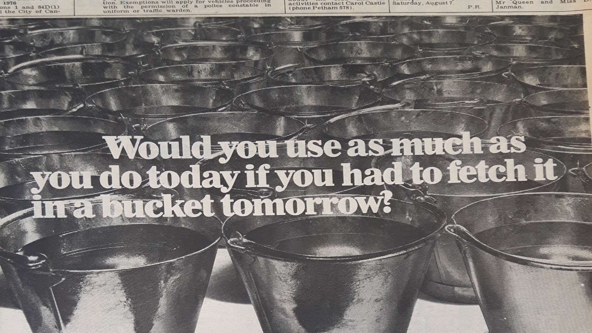 An advert in the Kentish Gazette in 1976
