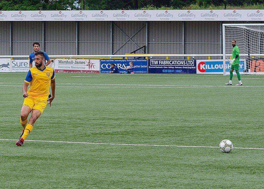 Camen Bhandal in action for Panjab. Picture: Panjab FA. (2480832)