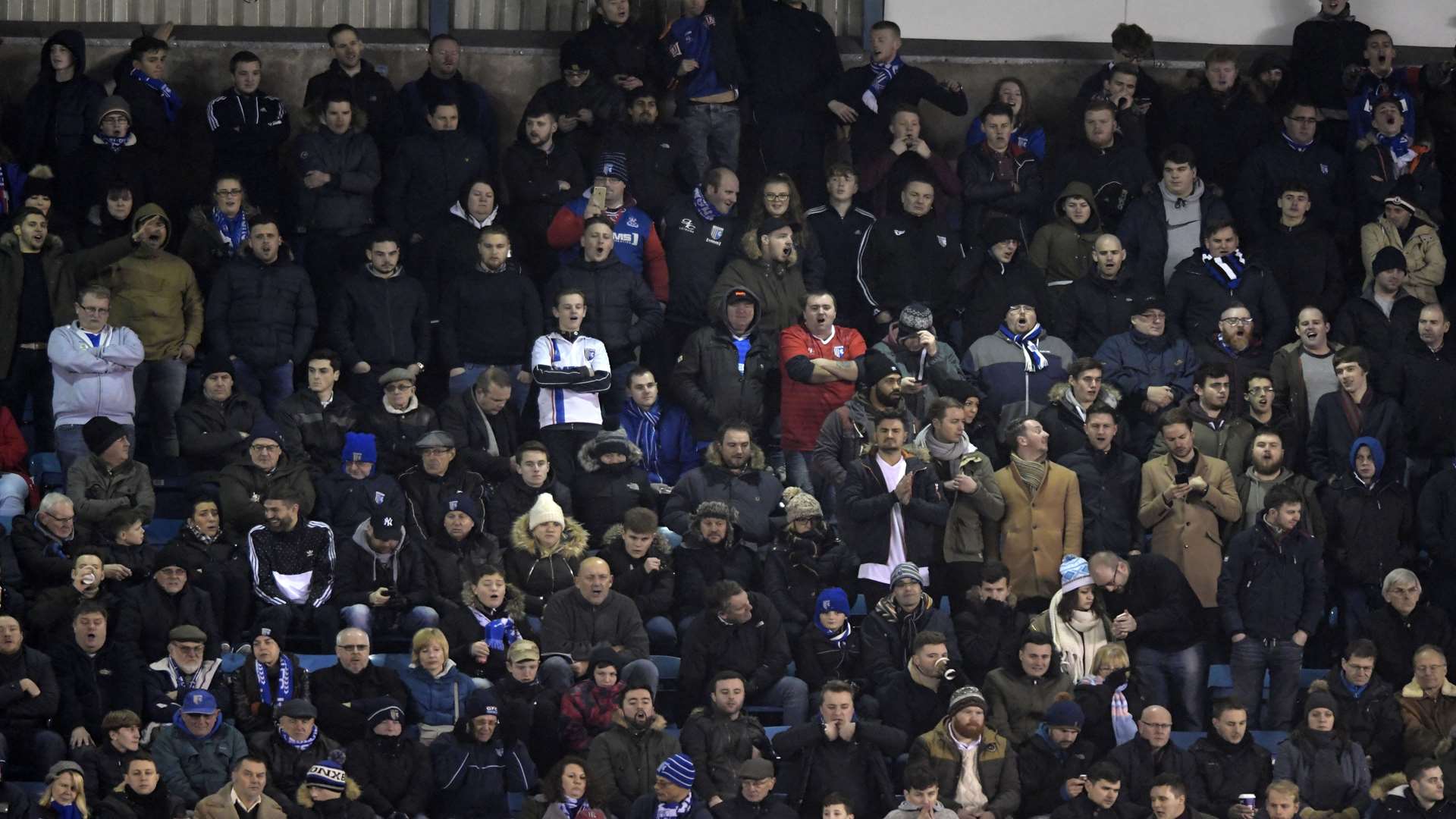 More than 1,000 Gills fans backed their side at Millwall. Picture: Barry Goodwin