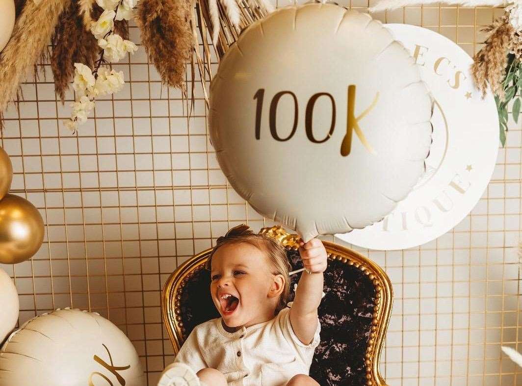 Soul marking Little C's Boutique getting 100,000 followers on Instagram. Picture: LM Photography