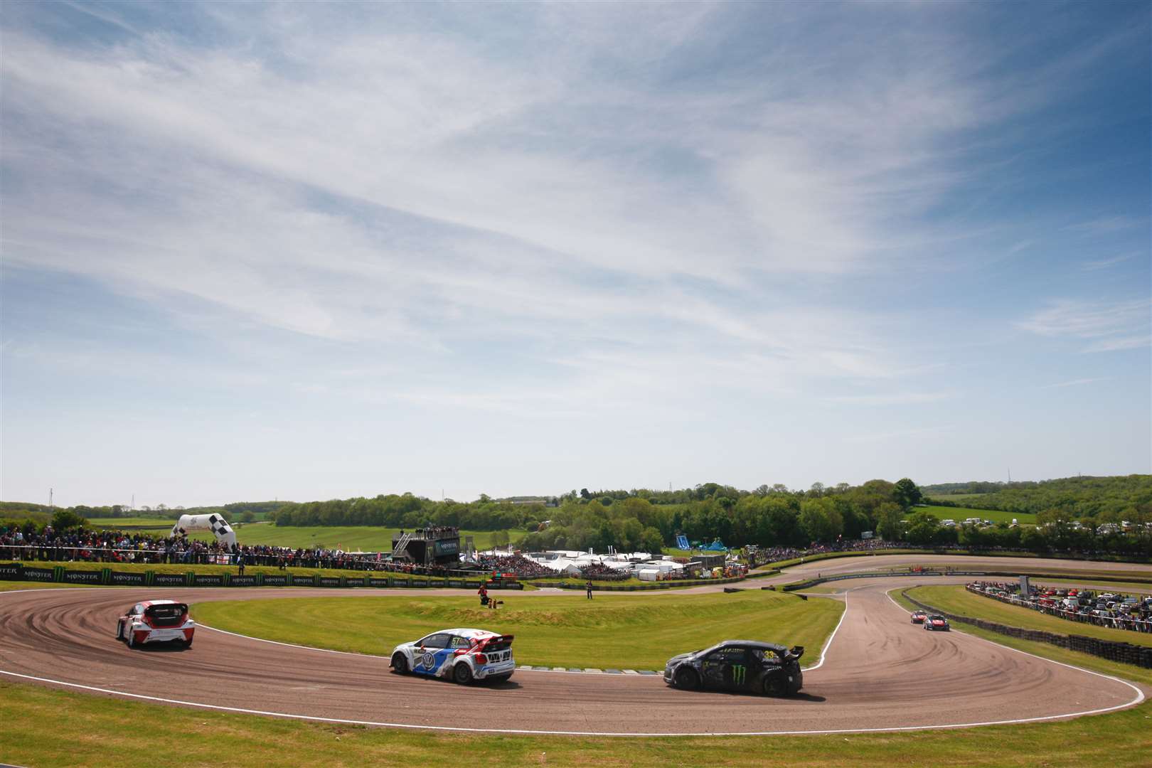 FIA World Rallycross Championship action from Lydden Hill