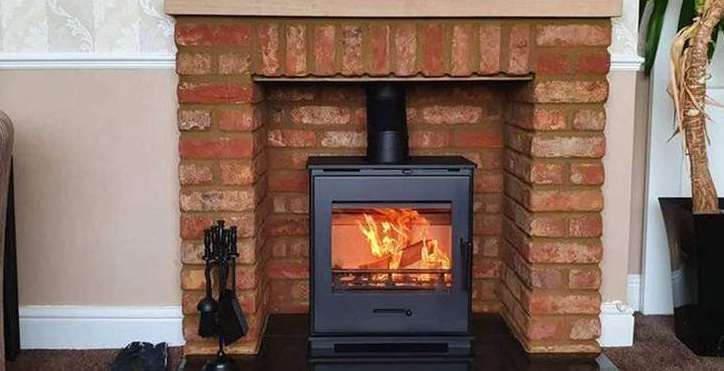 A log burner reportedly caused the blaze at the property. Picture: Stock image