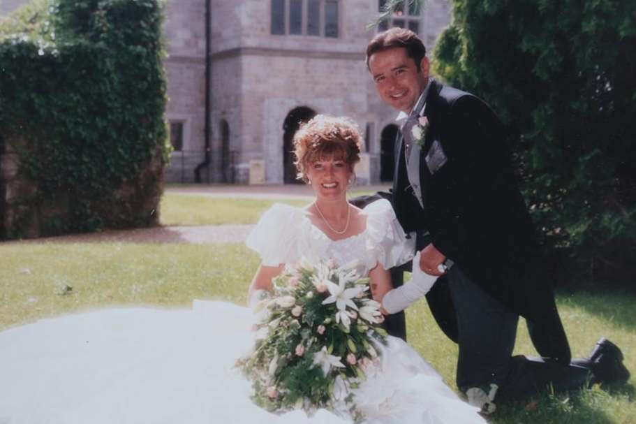 Nicky Clifford wore dialysis tubes hidden under her wedding dress on her big day