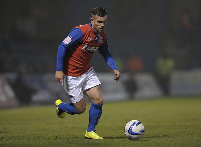 Striker Adam Birchall in action for the Gills Picture: Barry Goodwin
