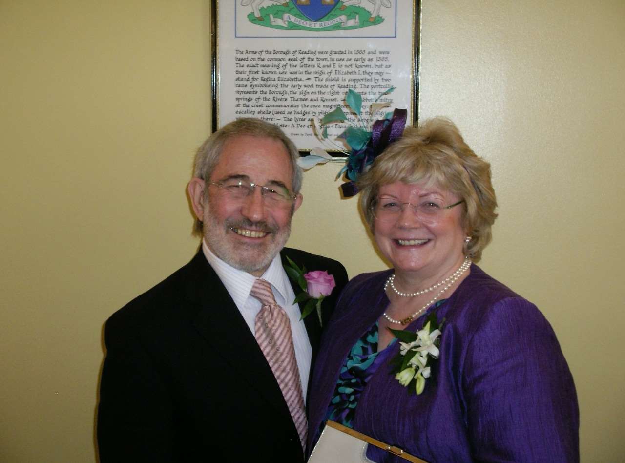 Husband Roger Crompton with Sheena
