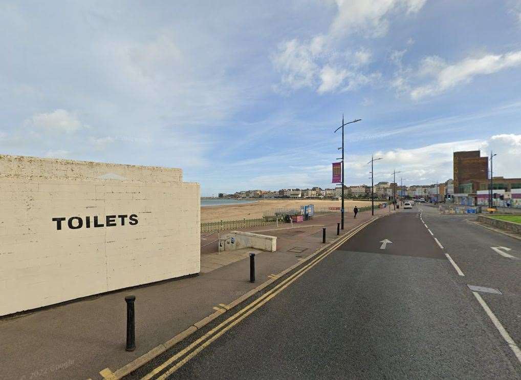 Margate Main Sands public toilets are located about 500 yards from The Flamingo. Picture: Google