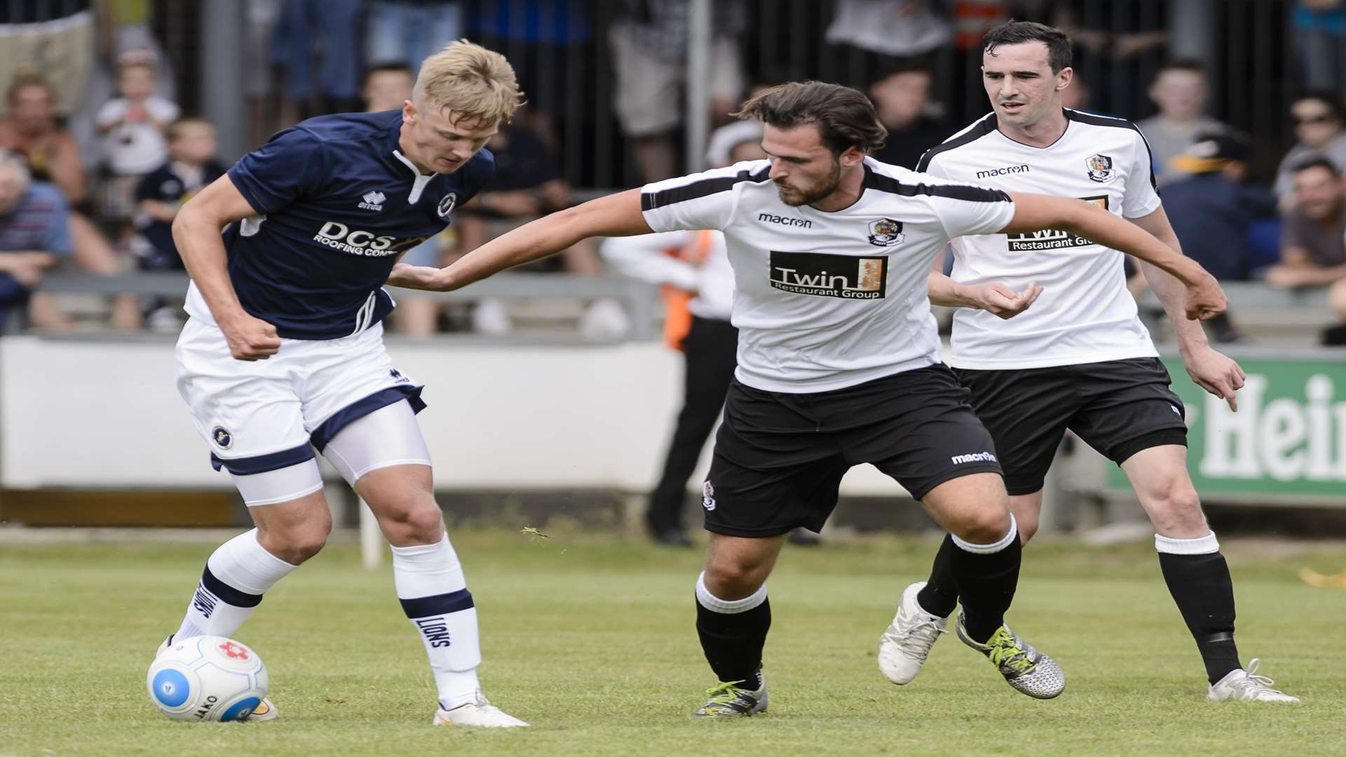 Ronnie Vint in pre-season action against Millwall Picture: Andy Payton