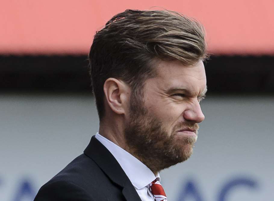 Ebbsfleet manager Daryl McMahon. Picture: Andy Payton