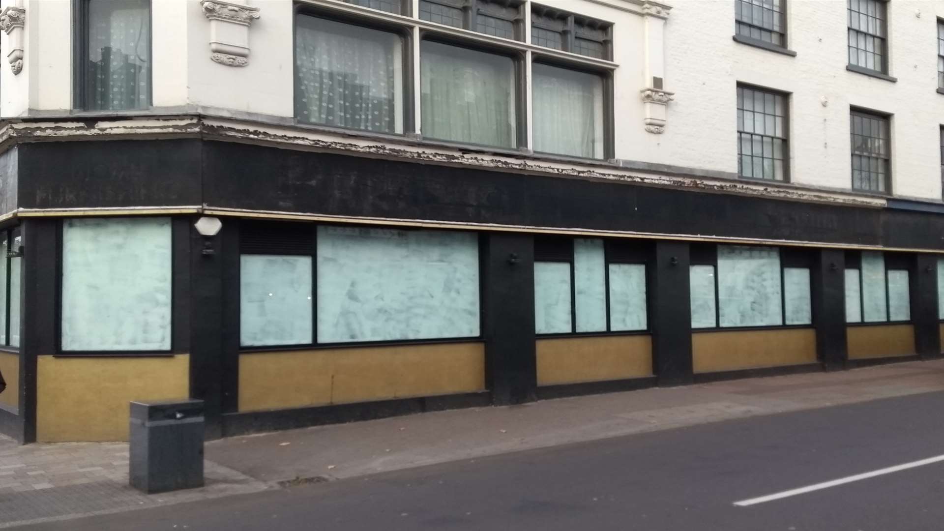Work is underway behind the whitewashed windows of the closed Buddha Belly restaurant