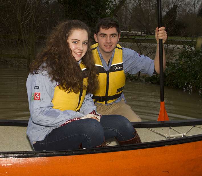 Volunteers can make a big difference if a plan is in place according to the Environment Agency. Explorer Scouts Laura, 13, and Joseph Wilson, 17, helping with the rescue effort last year.