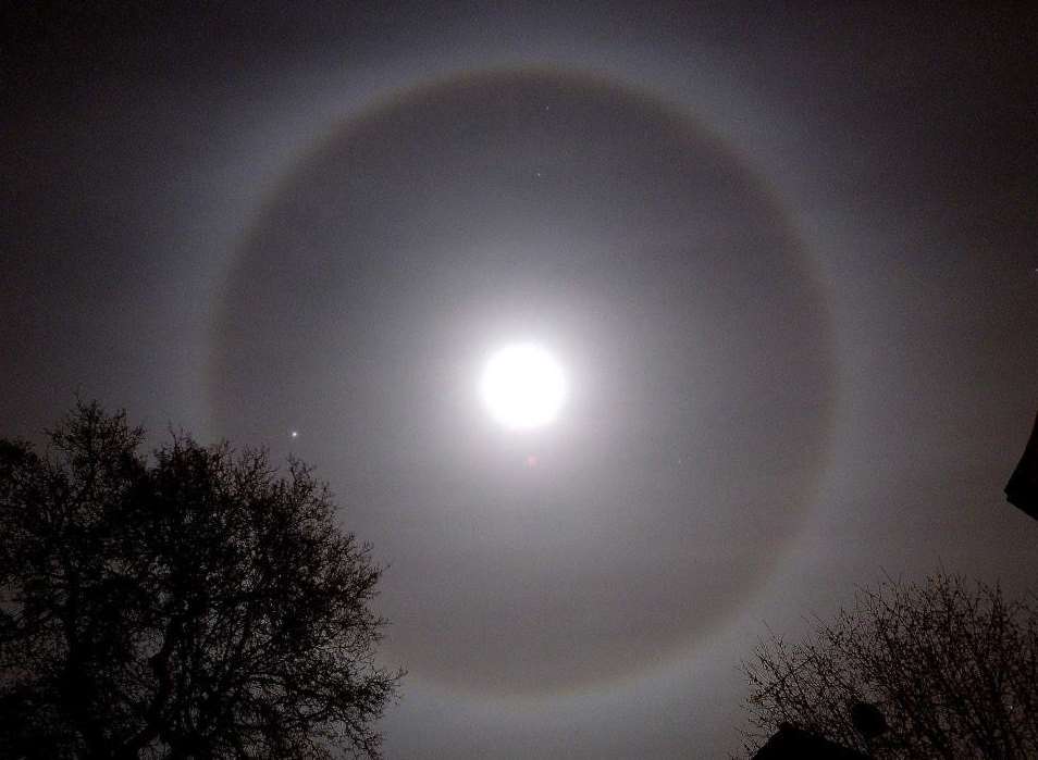 The "moon halo" spotted over Medway. Picture: Paul Fouracre.
