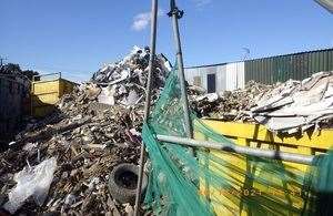 The waste found at the site. Picture: Environment Agency