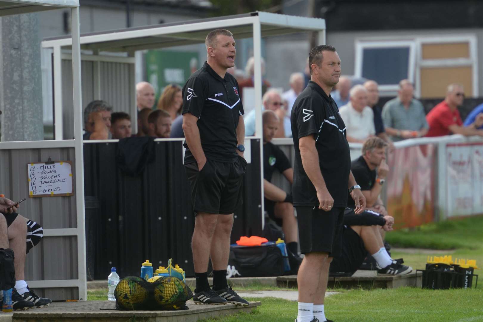 Faversham joint managers Danny Chapman and Phil Miles. Picture: Chris Davey