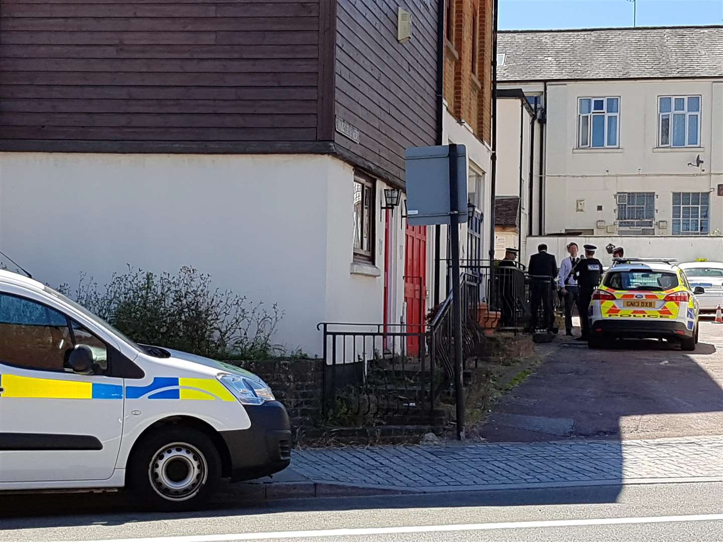 The woman was found in a property in Parrs Head Mews, Rochester