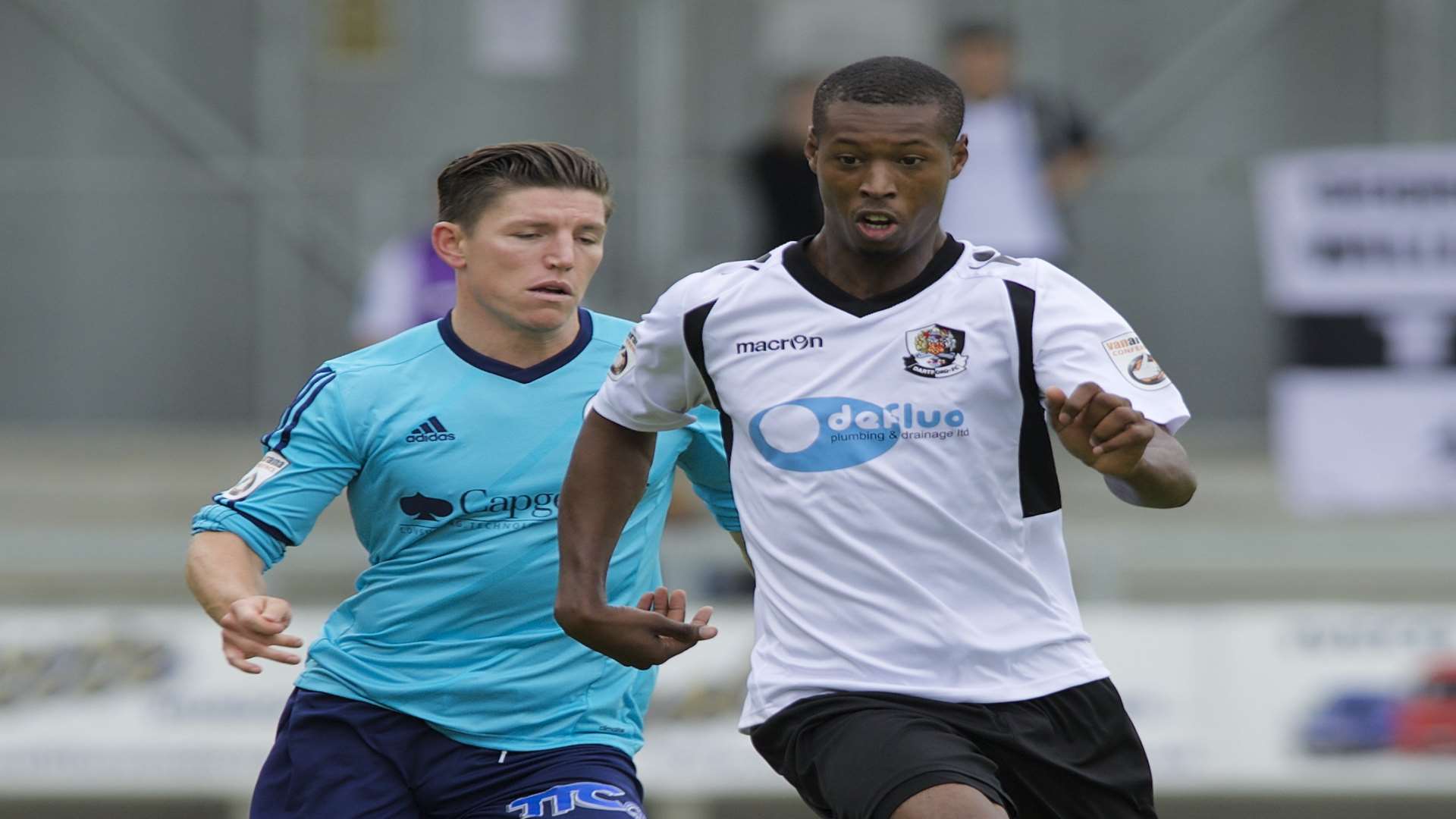 Nathan Collier playing for Dartford in 2014 Picture: Andy Payton