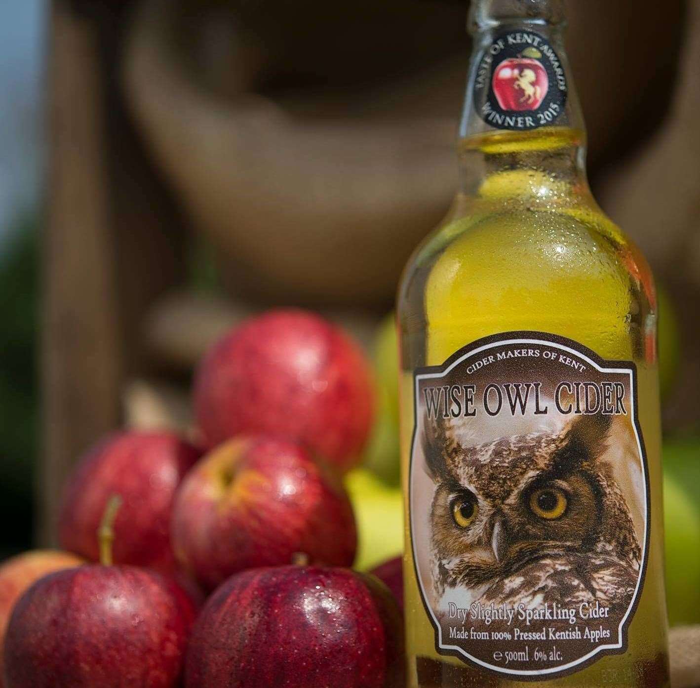 Wise Owl Cider, one of the offerings at the first Sausage and Cider festival by Zoom Events in Ashford