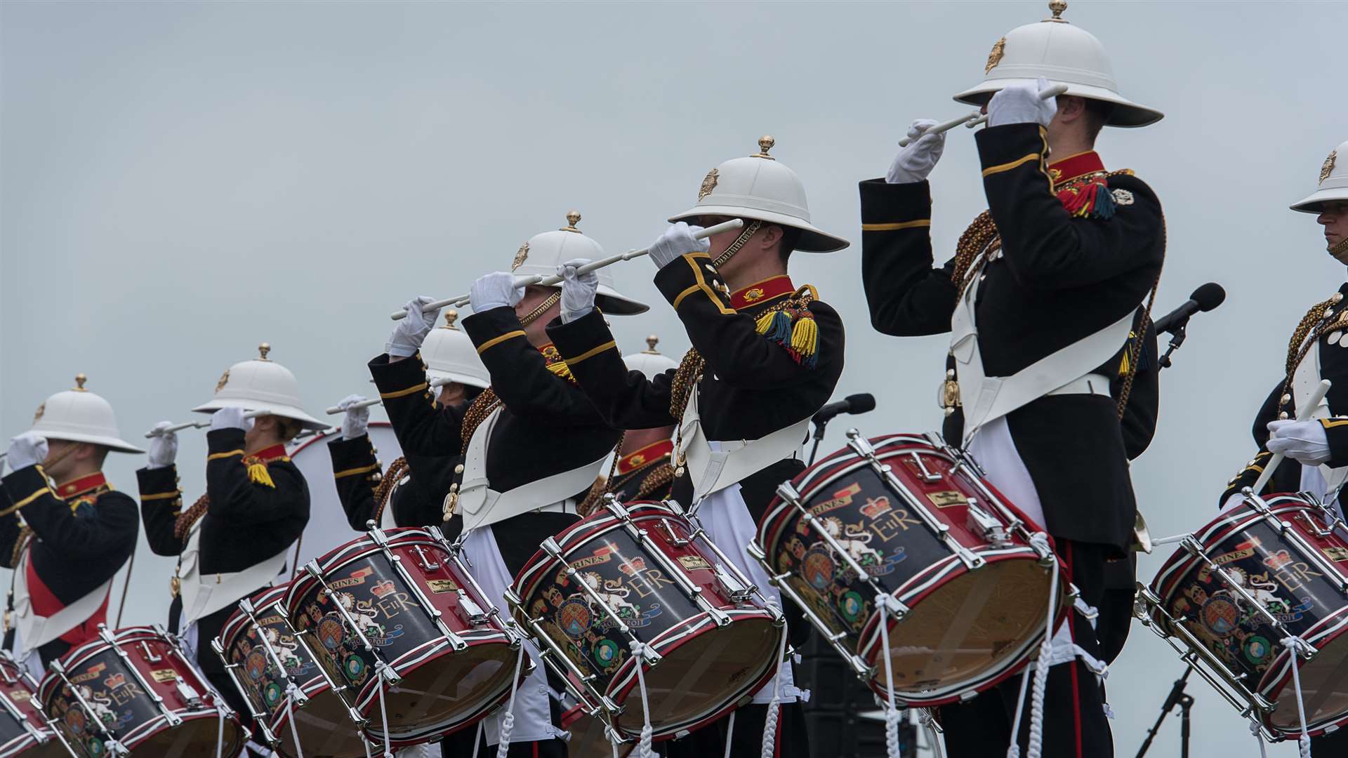 The Royal Marines (Portsmouth Band) at a recent concert in Deal