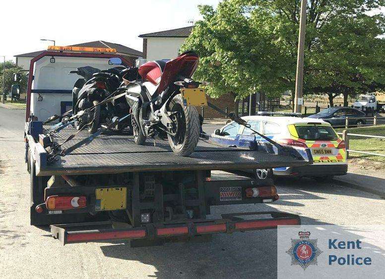 Police have recovered mopeds and motorbikes (2036459)