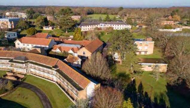 An aerial view of part of Benenden Hospital that is no longer used. Picture: Esquire Developments and Clague Architects
