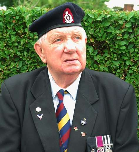 Mick Jones, ex Royal Army Medical Corp, who was among members of the Canterbury Royal British Legion to attend