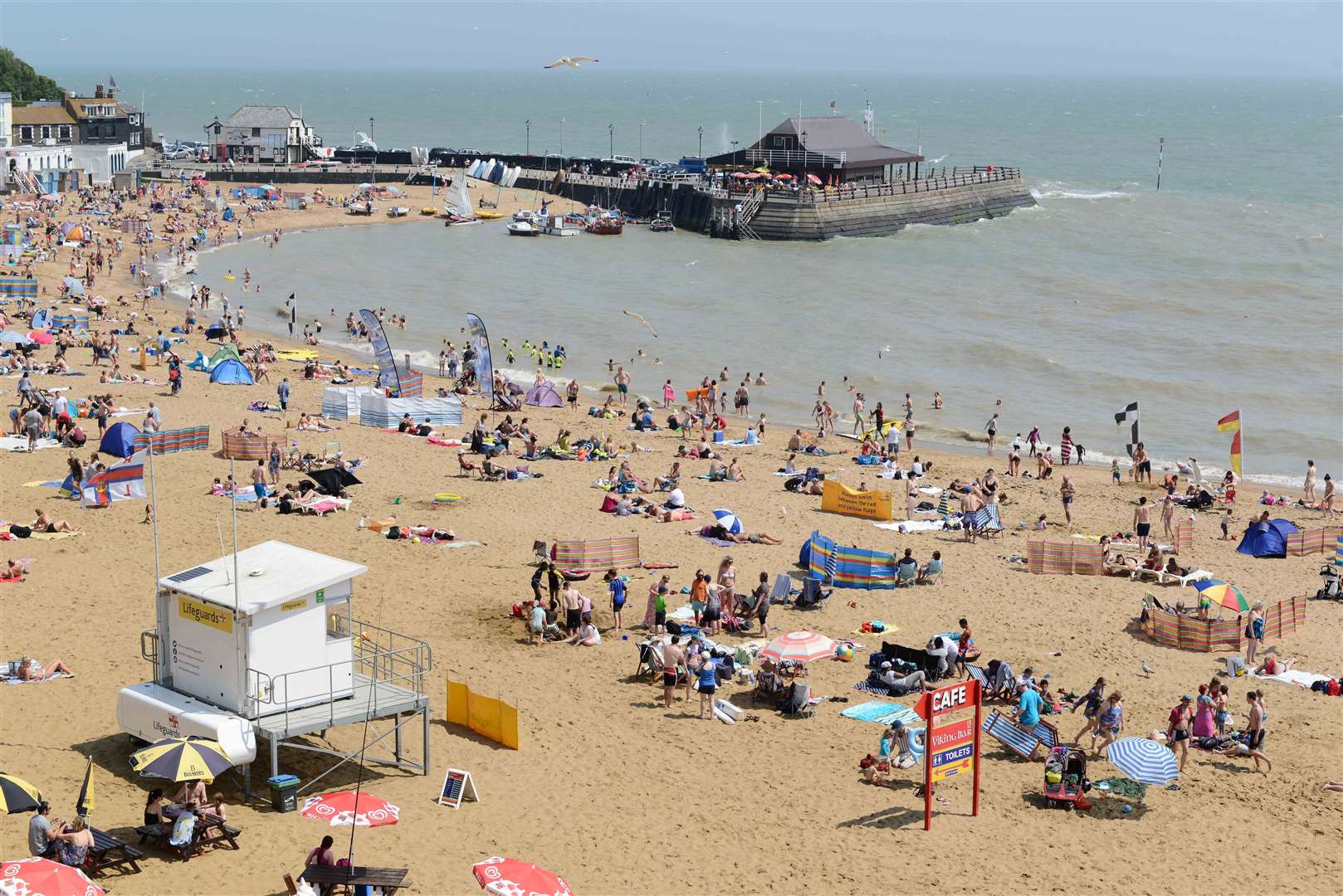 The beach at Broadstairs was the highest-ranked in Kent by the survey