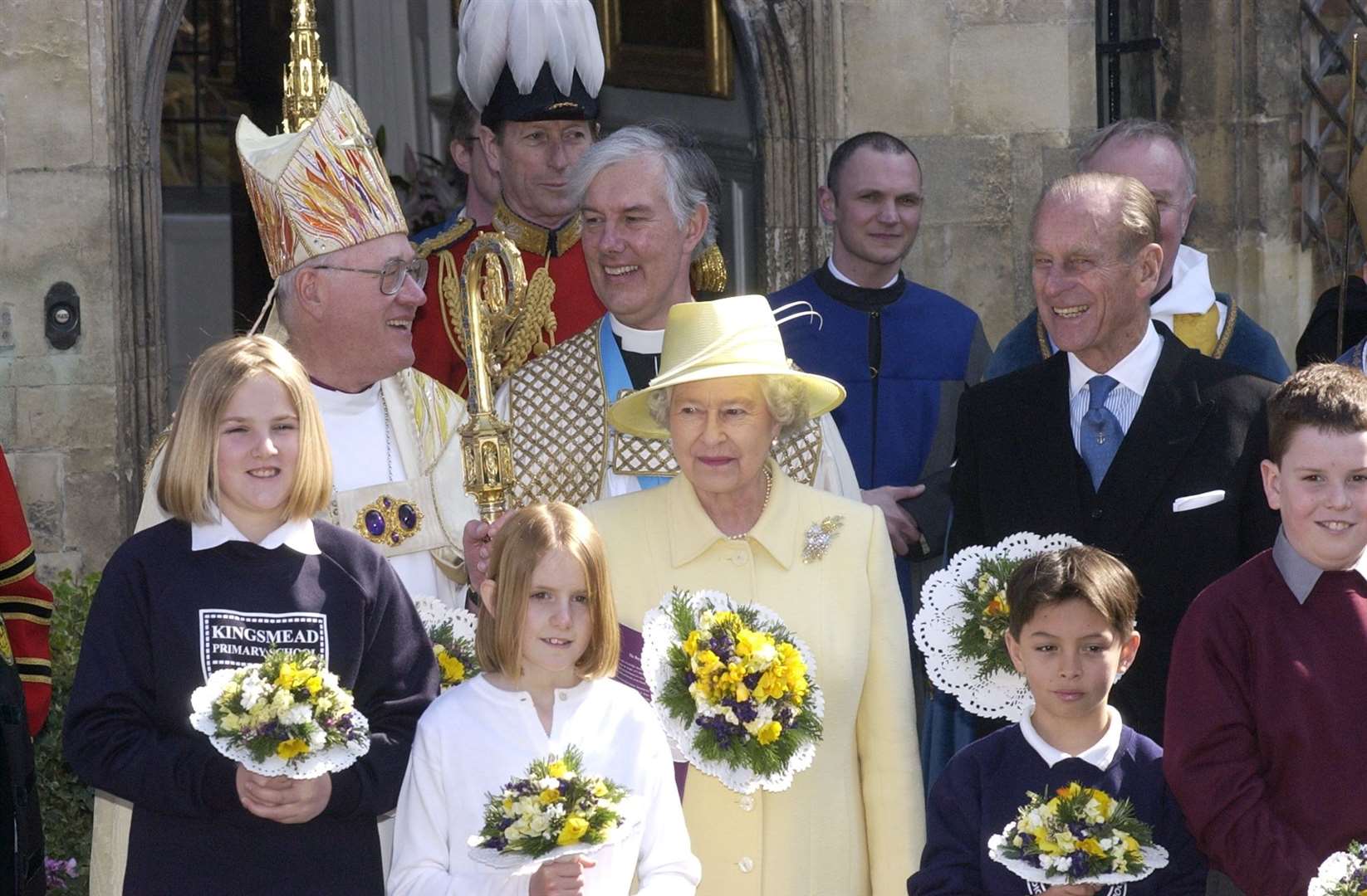 The Queen and Prince Philip at Canterbury Cathedral 20 years ago