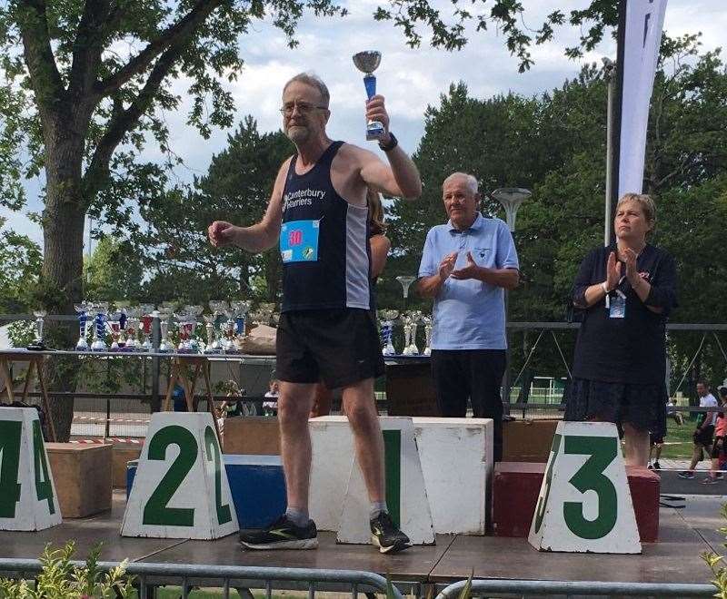 Founding member of Canterbury Harriers, Roy Gooderson, competed at Le Touquet 10k race for the 30th time in a row