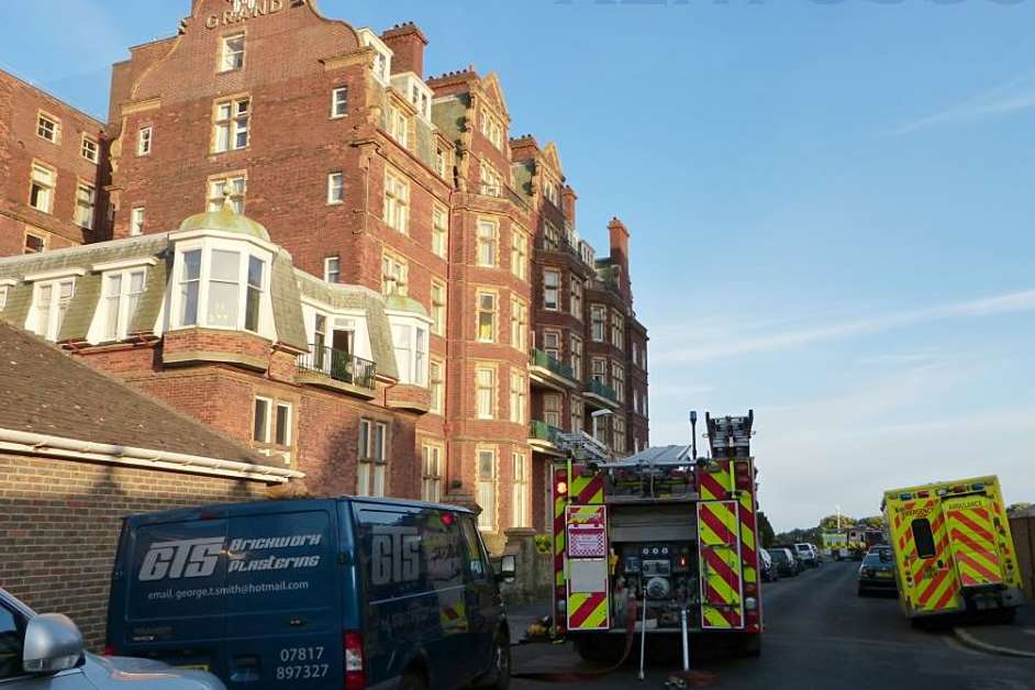 The scene at the Grand Hotel. PIcture via @kent_999s